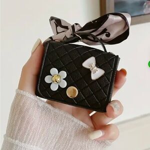 Key chain bag charm Luxury inspired Quilted Fashion Accessorie with mini…